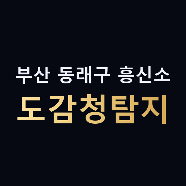 부산 동래구 흥신소 도감청탐지 맥가이버