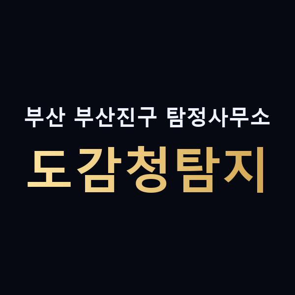 부산 부산진구 탐정사무소 도감청탐지 맥가이버