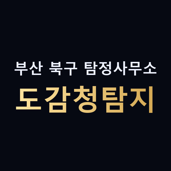 부산 북구 탐정사무소 도감청탐지 맥가이버