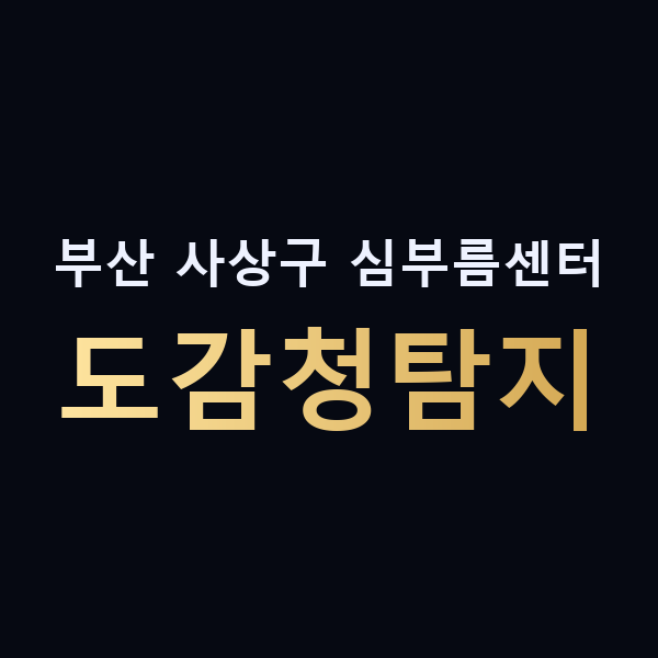 부산 사상구 심부름센터 도감청탐지 맥가이버