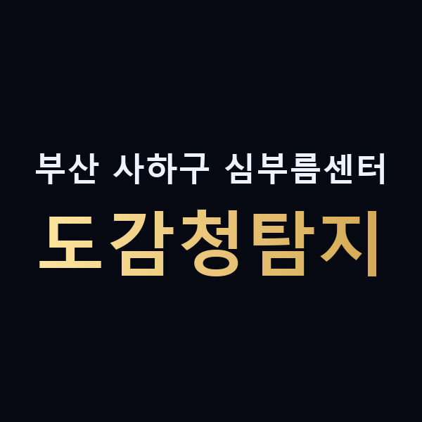 부산 사하구 심부름센터 도감청탐지 맥가이버