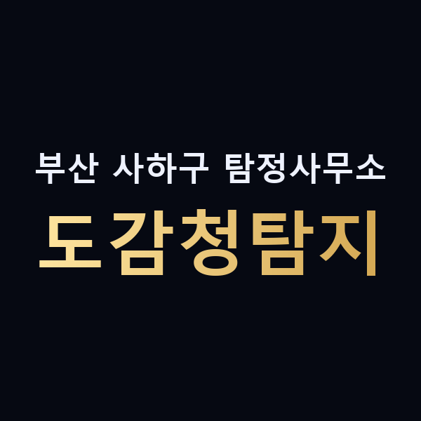 부산 사하구 탐정사무소 도감청탐지 맥가이버