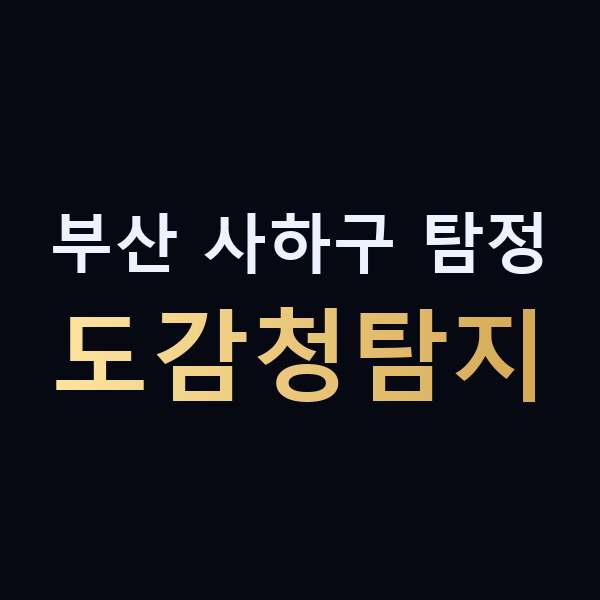 부산 사하구 탐정 도감청탐지 맥가이버