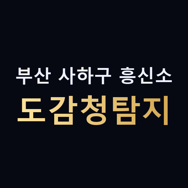 부산 사하구 흥신소 도감청탐지 맥가이버