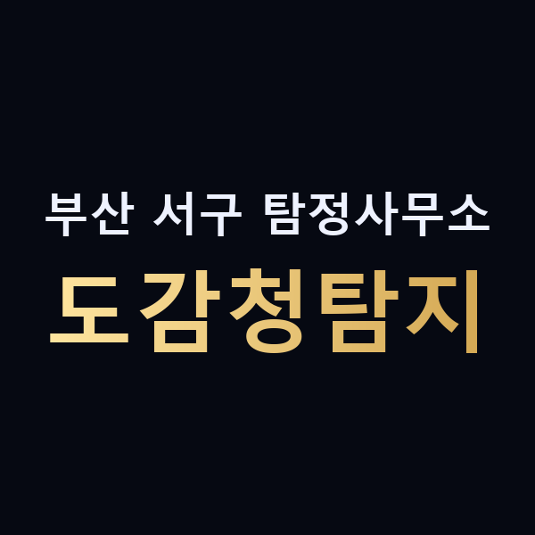 부산 서구 탐정사무소 도감청탐지 맥가이버