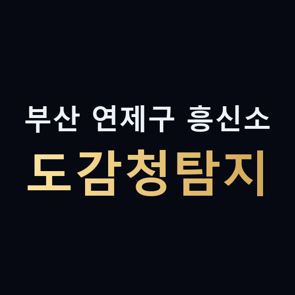 부산 연제구 흥신소 도감청탐지 맥가이버