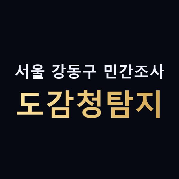 서울 강동구 민간조사 도감청탐지 맥가이버