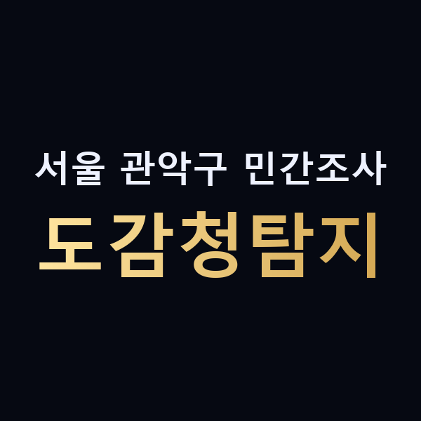 서울 관악구 민간조사 도감청탐지 맥가이버