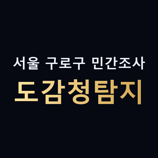 서울 구로구 민간조사 도감청탐지 맥가이버