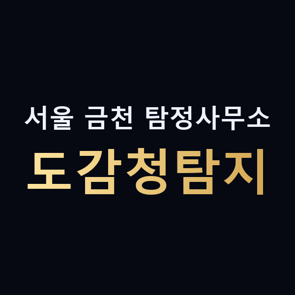 서울 금천 탐정사무소 도감청탐지 맥가이버