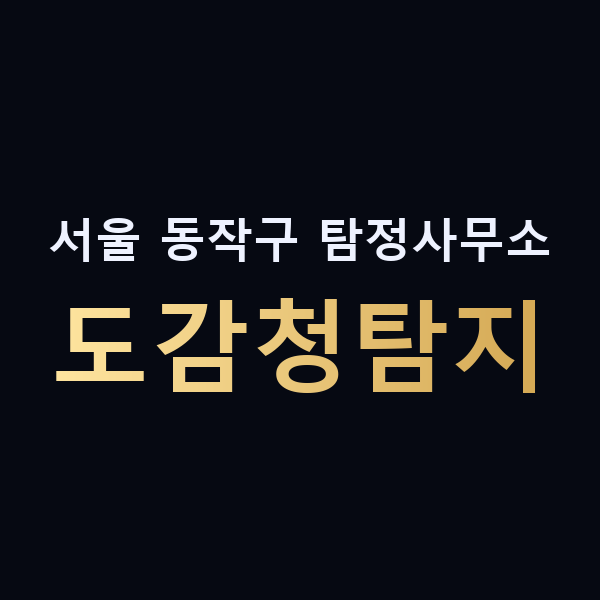 서울 동작구 탐정사무소 도감청탐지 맥가이버