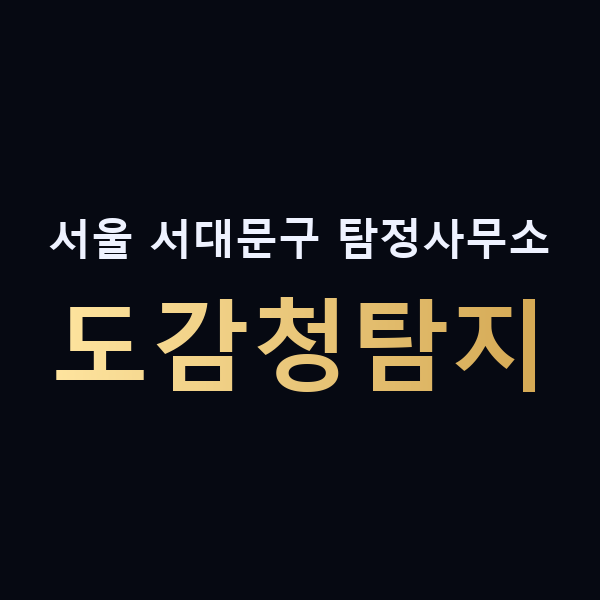 서울 서대문구 탐정사무소 도감청탐지 맥가이버