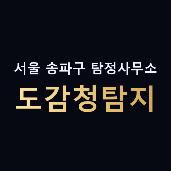 서울 송파구 탐정사무소 도감청탐지 맥가이버