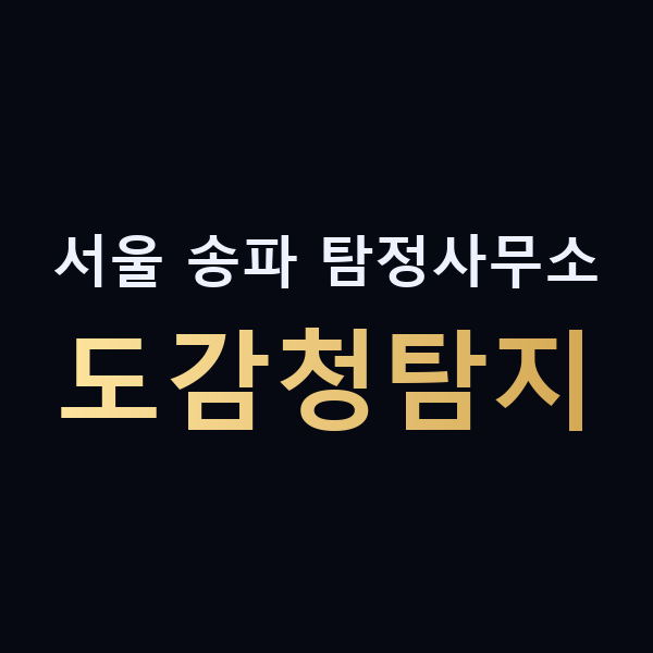 서울 송파 탐정사무소 도감청탐지 맥가이버