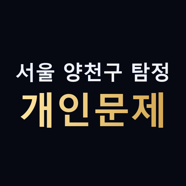 서울 양천구 탐정 개인문제 맥가이버