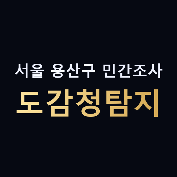 서울 용산구 민간조사 도감청탐지 맥가이버