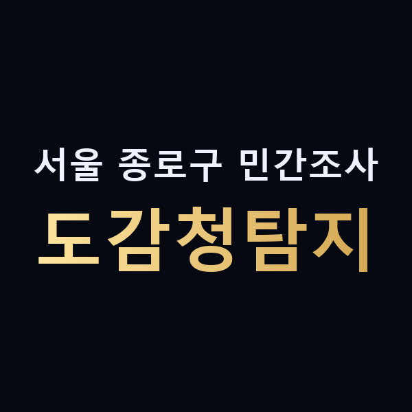 서울 종로구 민간조사 도감청탐지 맥가이버