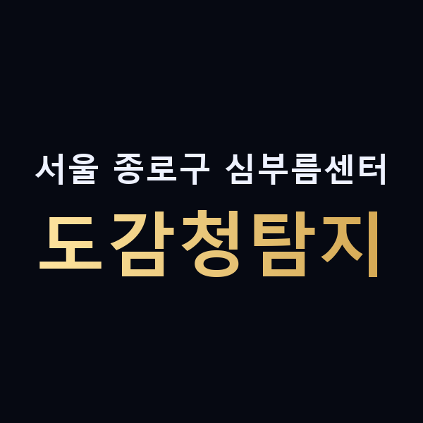 서울 종로구 심부름센터 도감청탐지 맥가이버