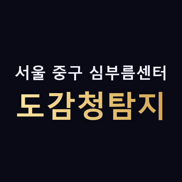 서울 중구 심부름센터 도감청탐지 맥가이버