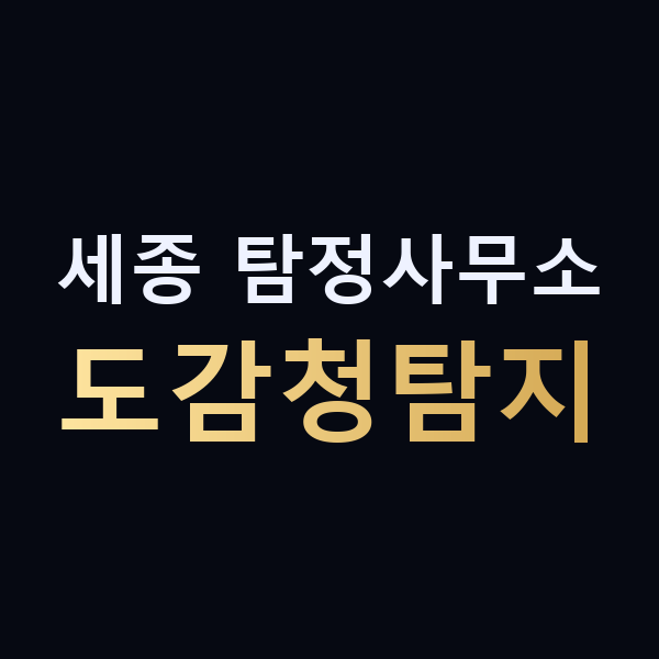 세종 탐정사무소 도감청탐지 맥가이버