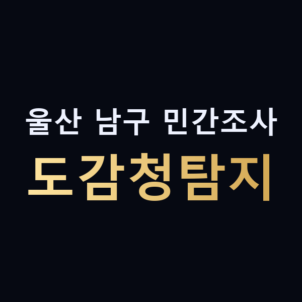 울산 남구 민간조사 도감청탐지 맥가이버