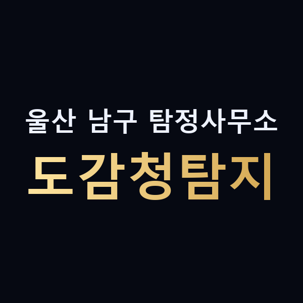 울산 남구 탐정사무소 도감청탐지 맥가이버