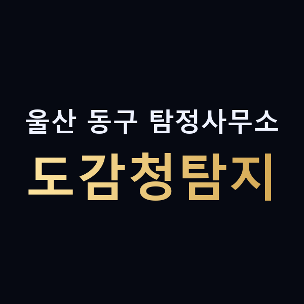 울산 동구 탐정사무소 도감청탐지 맥가이버