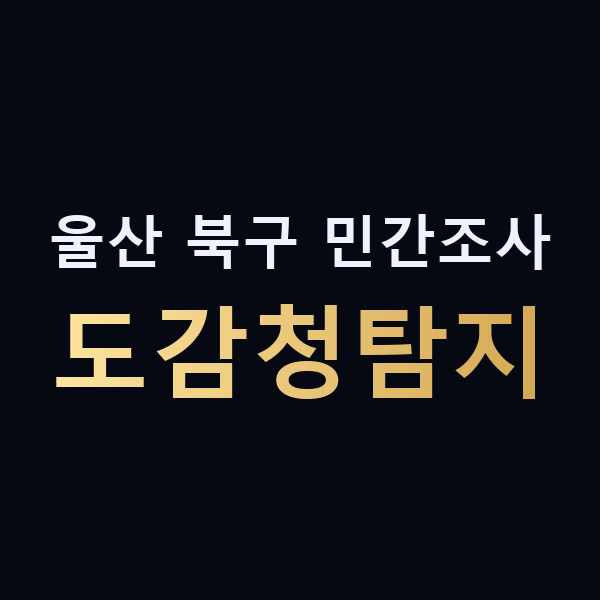울산 북구 민간조사 도감청탐지 맥가이버
