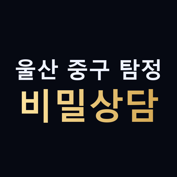 울산 중구 탐정 비밀상담 맥가이버