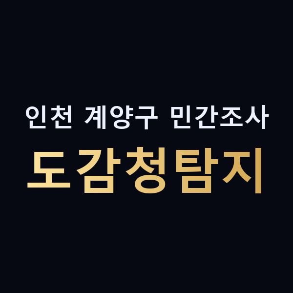 인천 계양구 민간조사 도감청탐지 맥가이버