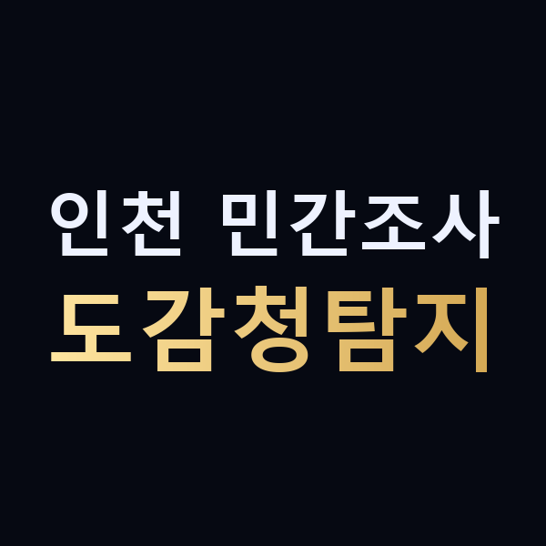인천 민간조사 도감청탐지 맥가이버