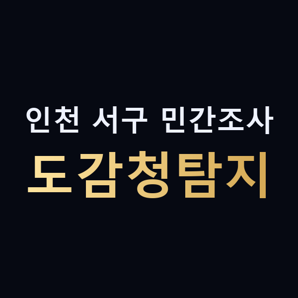인천 서구 민간조사 도감청탐지 맥가이버