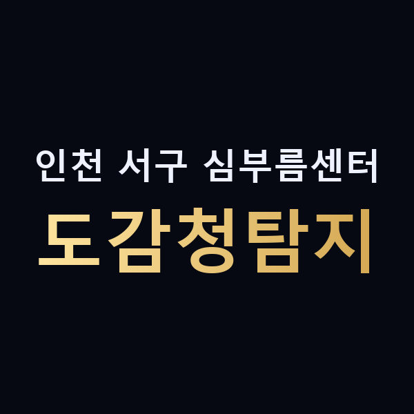 인천 서구 심부름센터 도감청탐지 맥가이버
