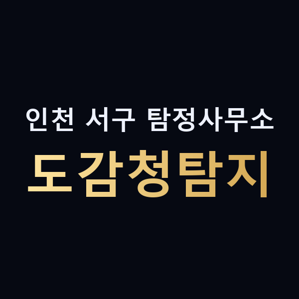 인천 서구 탐정사무소 도감청탐지 맥가이버
