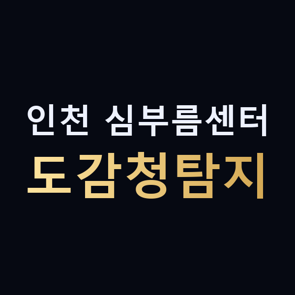 인천 심부름센터 도감청탐지 맥가이버