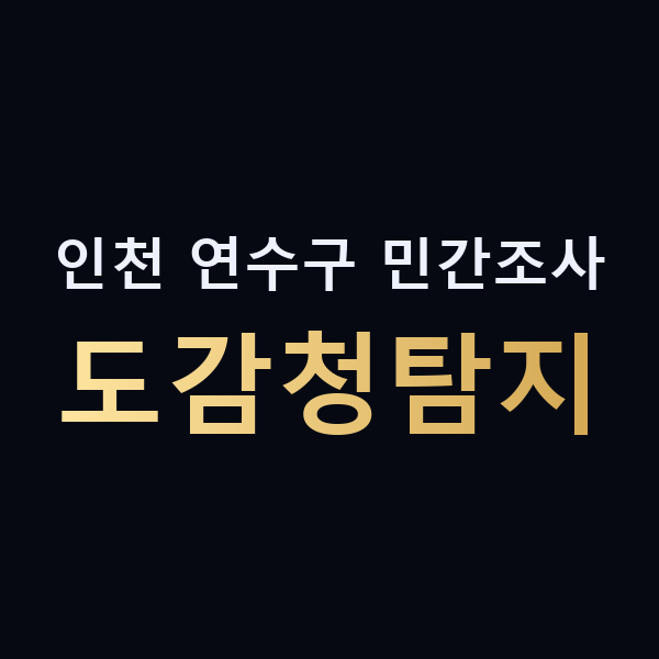인천 연수구 민간조사 도감청탐지 맥가이버