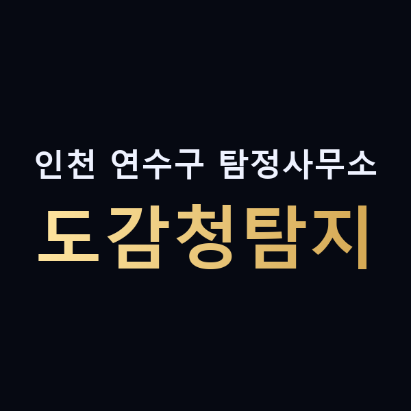 인천 연수구 탐정사무소 도감청탐지 맥가이버
