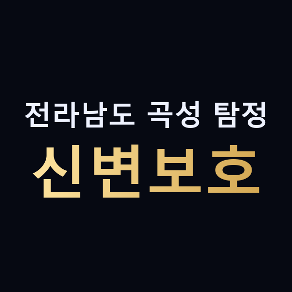 전라남도 곡성 탐정 신변보호 맥가이버