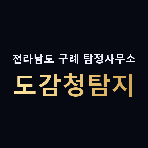 전라남도 구례 탐정사무소 도감청탐지 맥가이버