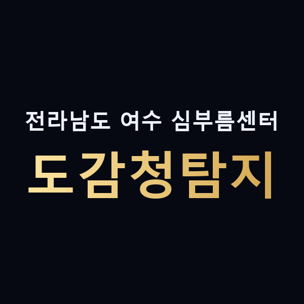 전라남도 여수 심부름센터 도감청탐지 맥가이버