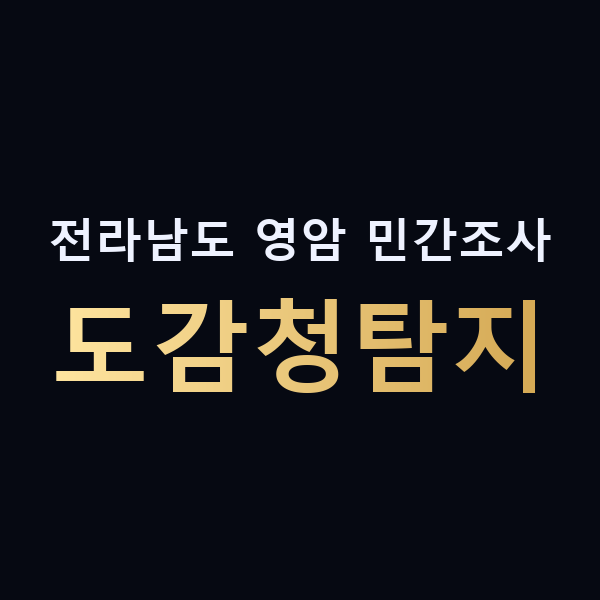 전라남도 영암 민간조사 도감청탐지 맥가이버