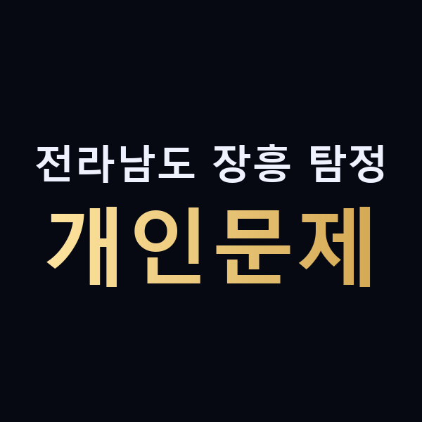 전라남도 장흥 탐정 개인문제 맥가이버