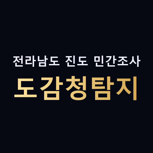 전라남도 진도 민간조사 도감청탐지 맥가이버