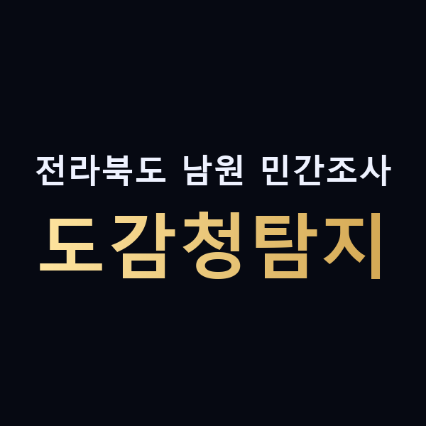 전라북도 남원 민간조사 도감청탐지 맥가이버