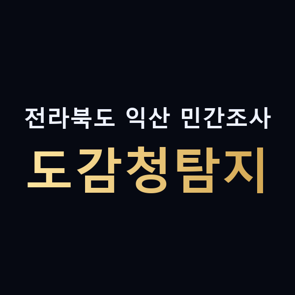 전라북도 익산 민간조사 도감청탐지 맥가이버