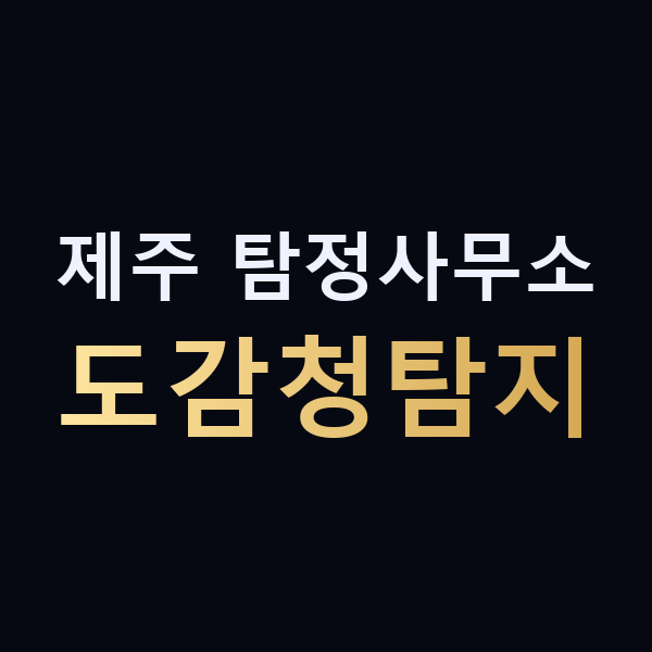 제주 탐정사무소 도감청탐지 맥가이버