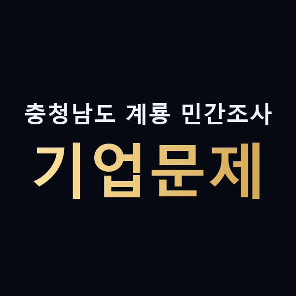 충청남도 계룡 민간조사 기업문제 맥가이버