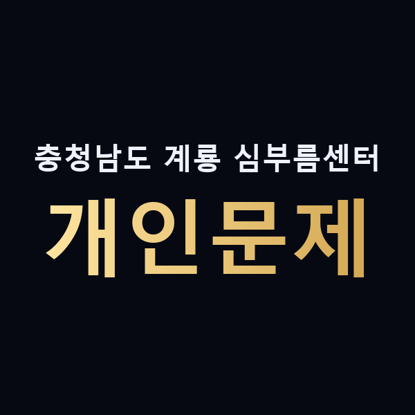 충청남도 계룡 심부름센터 개인문제 맥가이버