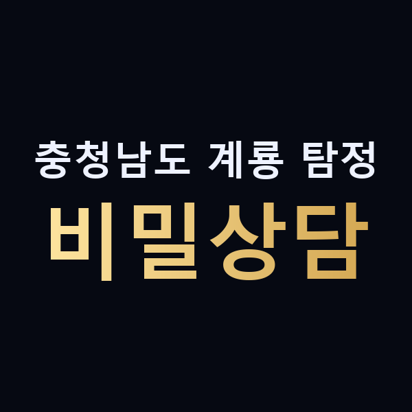 충청남도 계룡 탐정 비밀상담 맥가이버