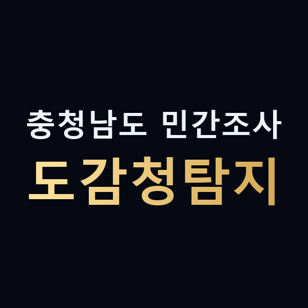 충청남도 민간조사 도감청탐지 맥가이버